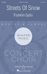 cover Streets of Snow SATB choral sheet music cover